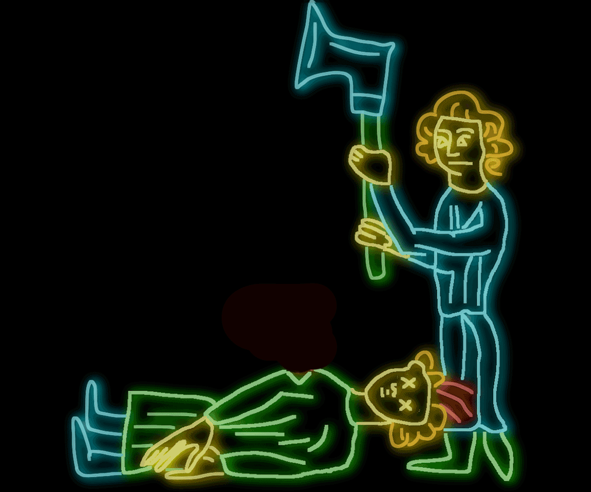 Medieval executioner animation